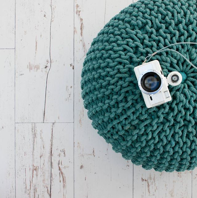 rug with camera on it